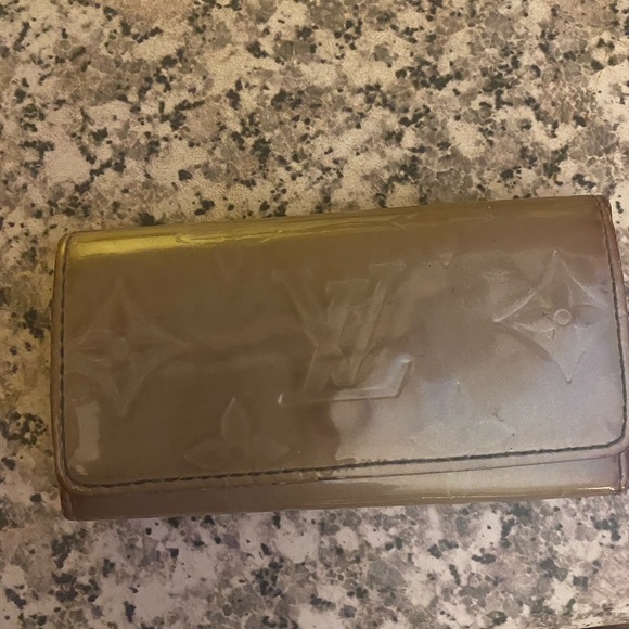 Louis Vuitton Other - Vintage 22 old real Louis Vuitton baby blue keychain ?clean leather.